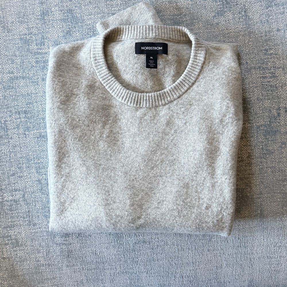 Nordstrom Light Gray Knit Pullover